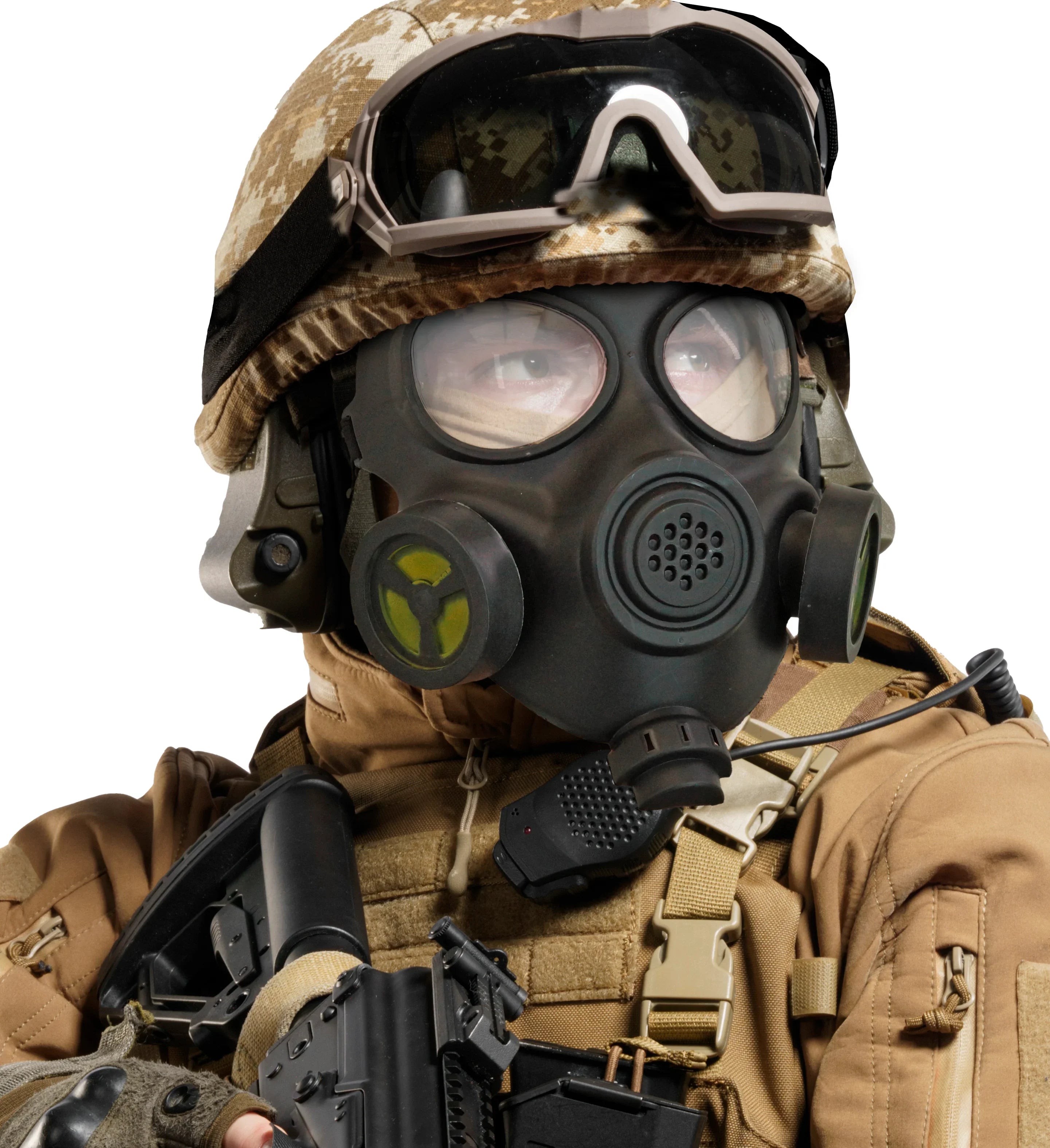 Máscara de Gas Militar o Policial Rígida Máscaras y Caretas Widmann