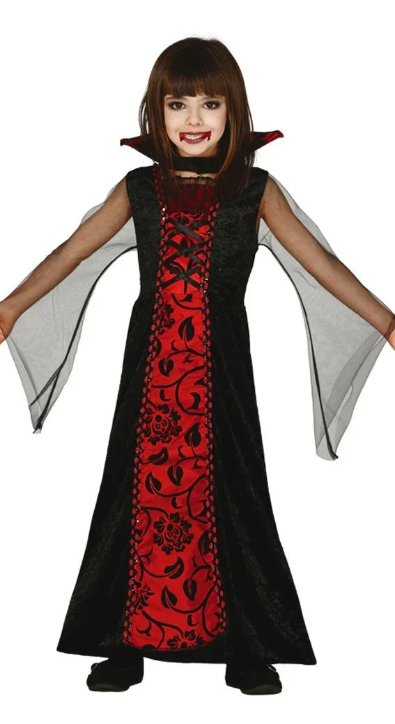 Disfraz de Vampiresa para Niñas Halloween Infantiles Guirca