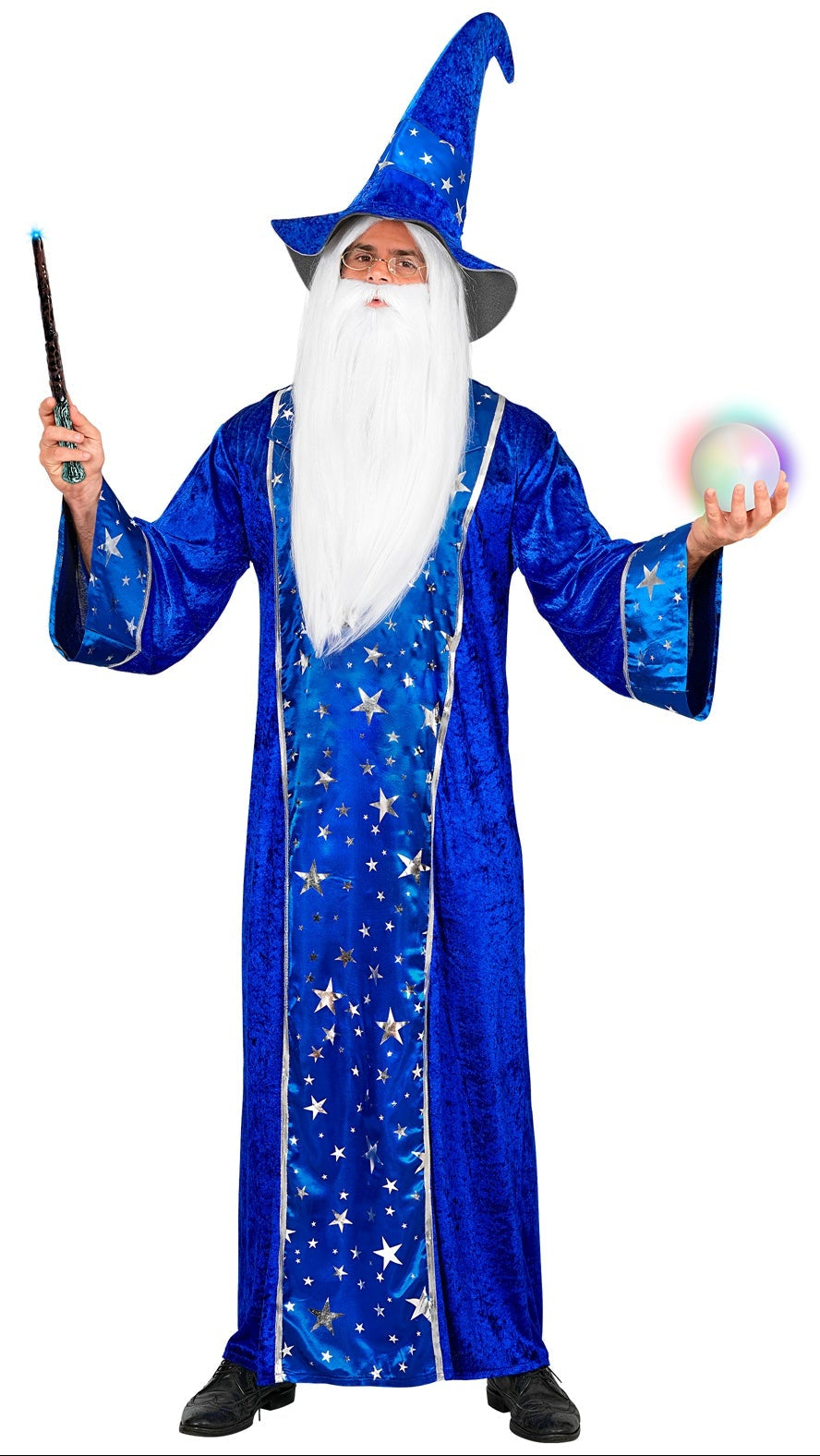 Fato Mago Fantasy Merlín para Adulto