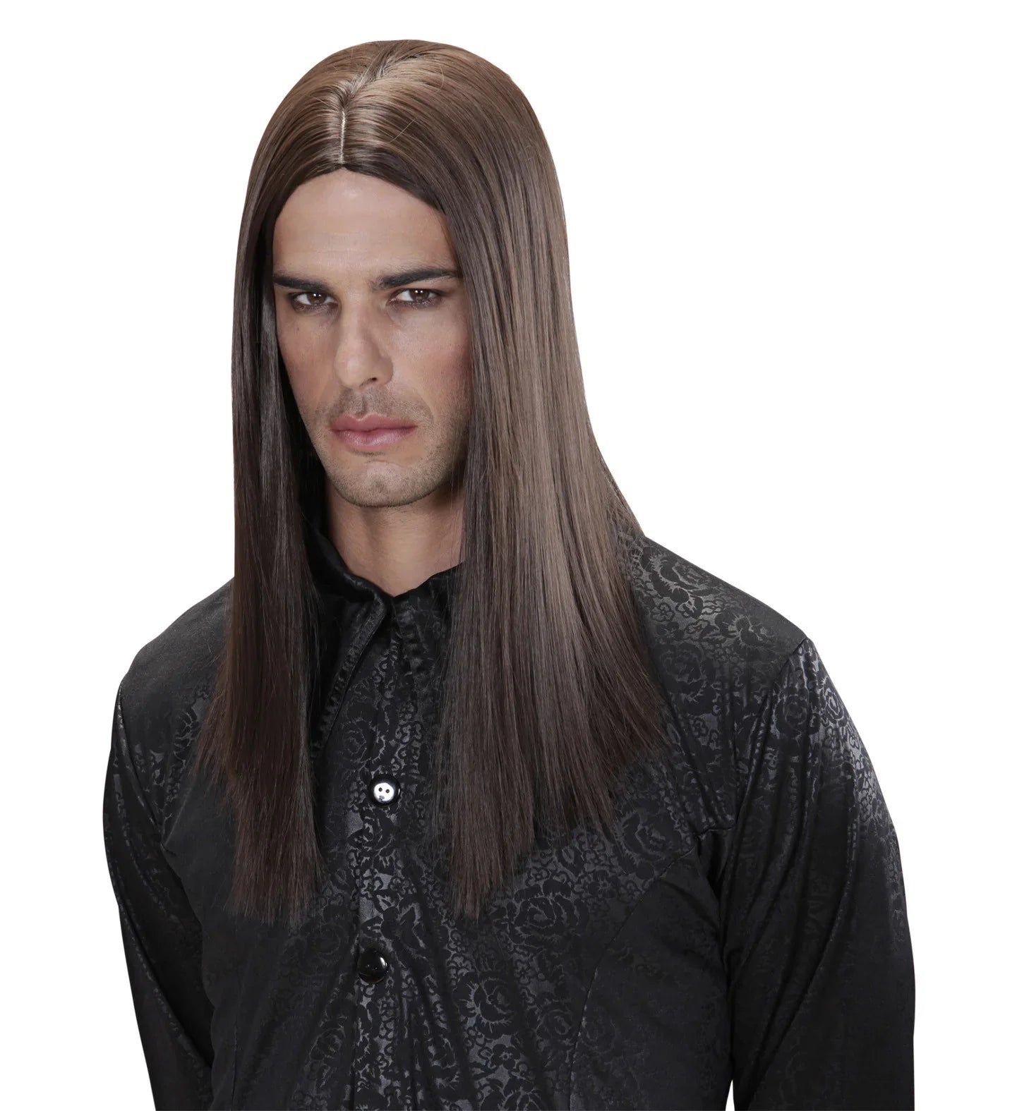 Peluca Larga Castaña para Hombre Pelucas Widmann