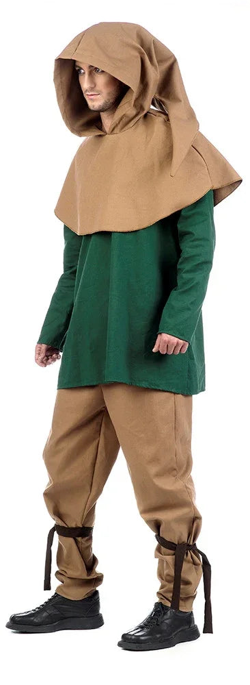 Traje de Campesino Medieval Verde Medieval Limit Sport