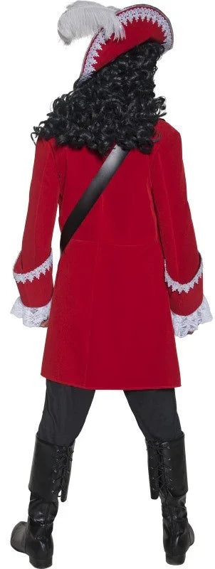 Disfraz de Capitán Pirata Rojo para Hombre Piratas Smiffys