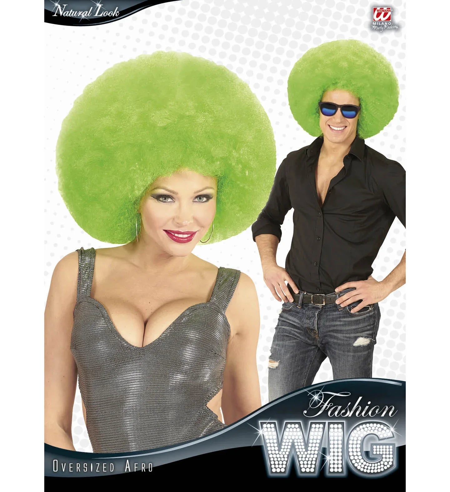 Peluca Super Afro Verde Pelucas Widmann