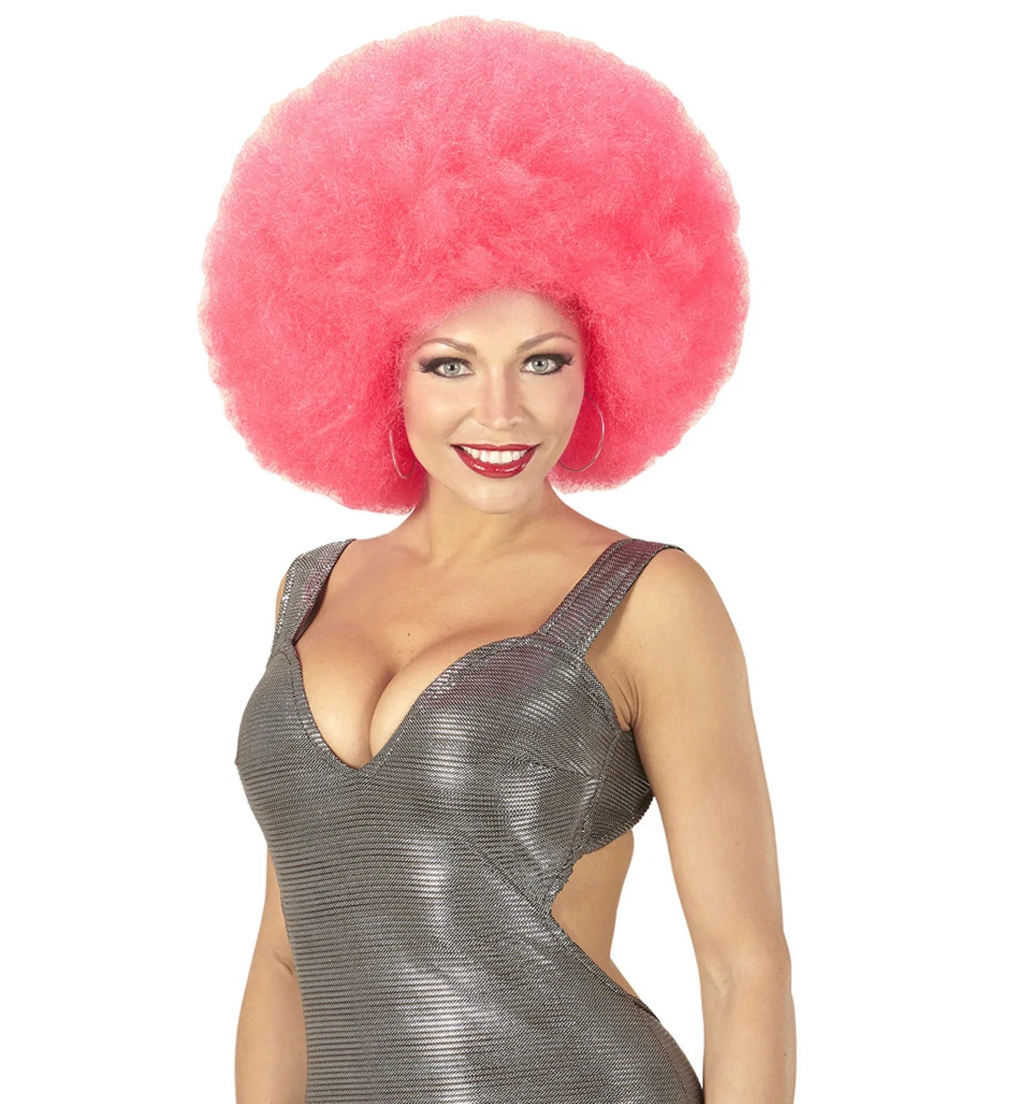 Peluca Super Afro Rosa Pelucas Widmann