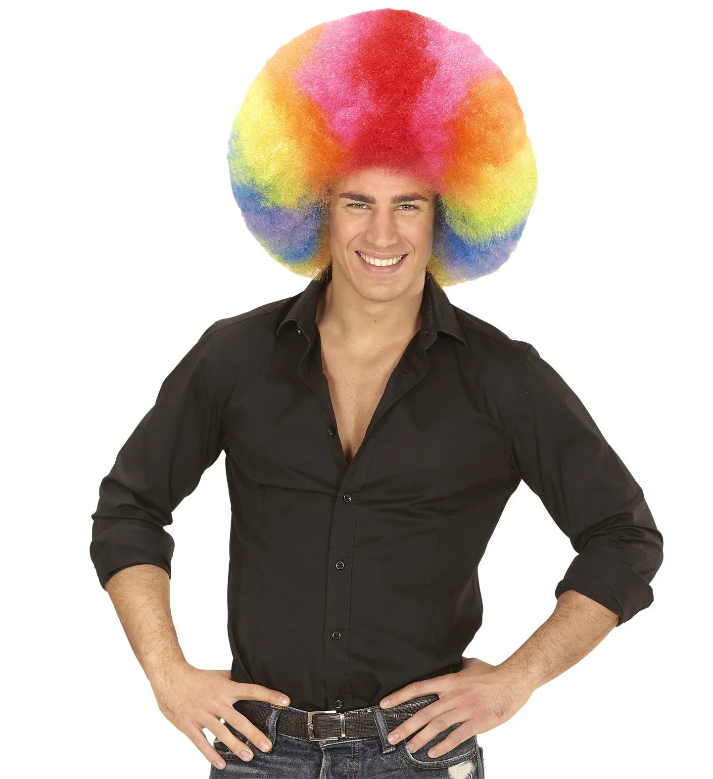 Peluca Super Afro Multicolor Pelucas Widmann