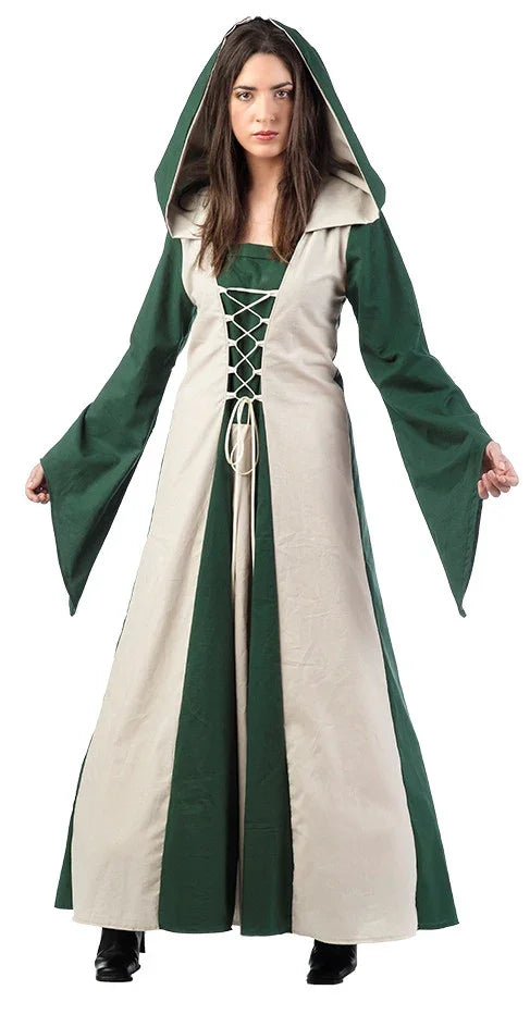 Disfraz de Hechicera Medieval Verde Medieval Limit Sport
