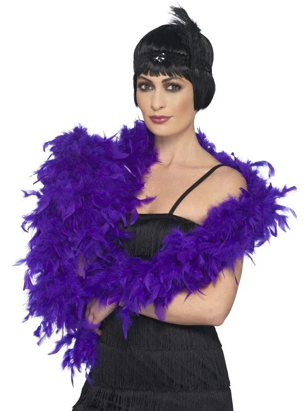 Boa de Plumas Moradas Boas de Plumas Smiffys