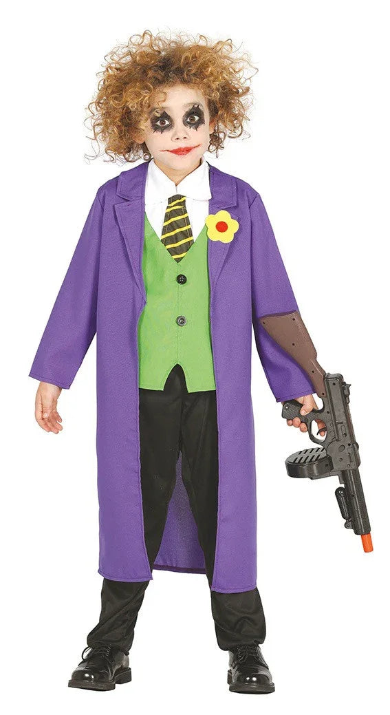Disfraz de Joker Asesino con Gabardina Infantil Joker Guirca