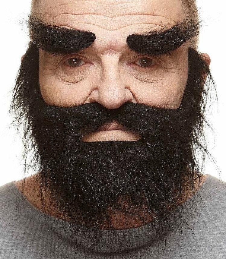 Barba negra poblada con cejas Barbas y Bigotes Viving