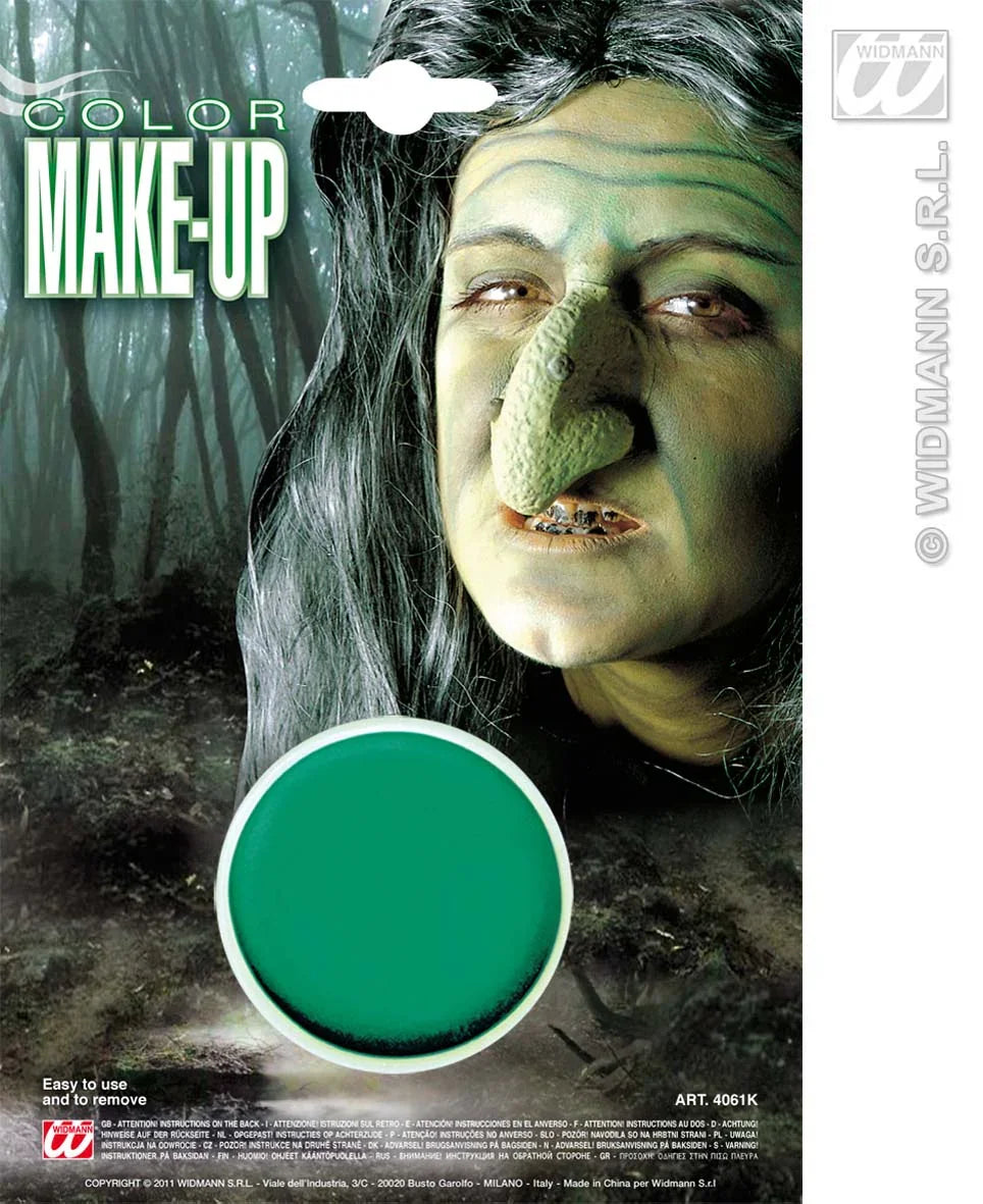 Pintura Verde Make-Up Maquillaje Halloween Widmann