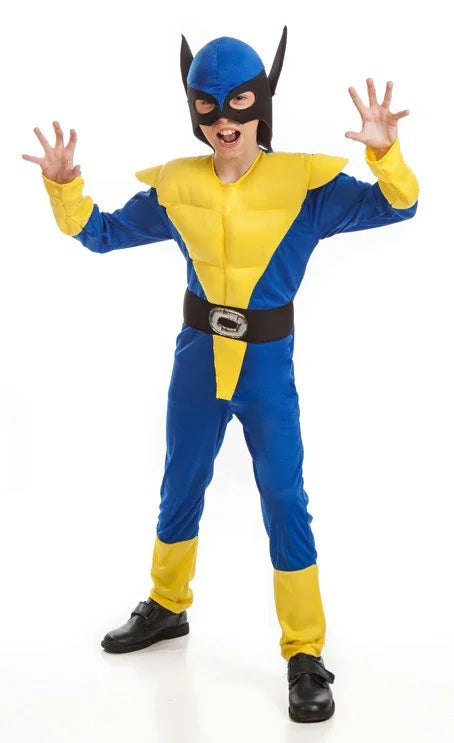 Disfraz de Lobezno Económico Infantil Superhéroes Infantiles El Rey del Carnaval