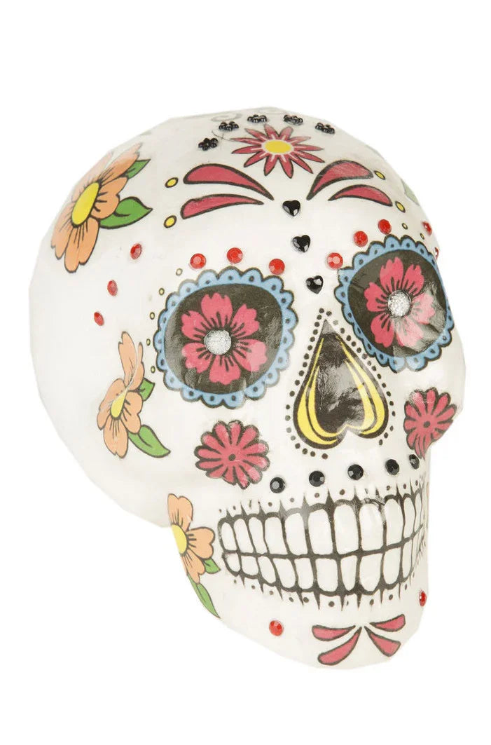 Calavera Mexicana Colorida para Decoración Decoración Halloween Viving