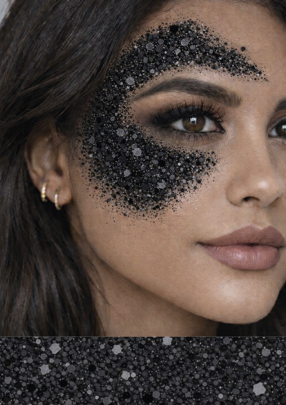 Barra de Maquilhagem com Glitter Cor Preto