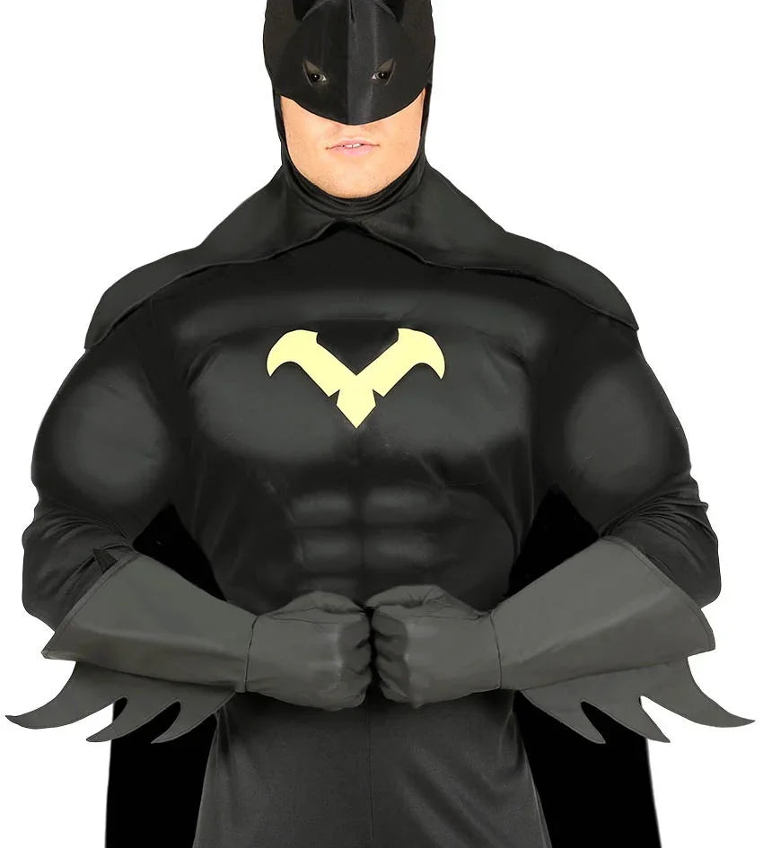 Guantes Negros de Hombre Murciélago Batman Guirca