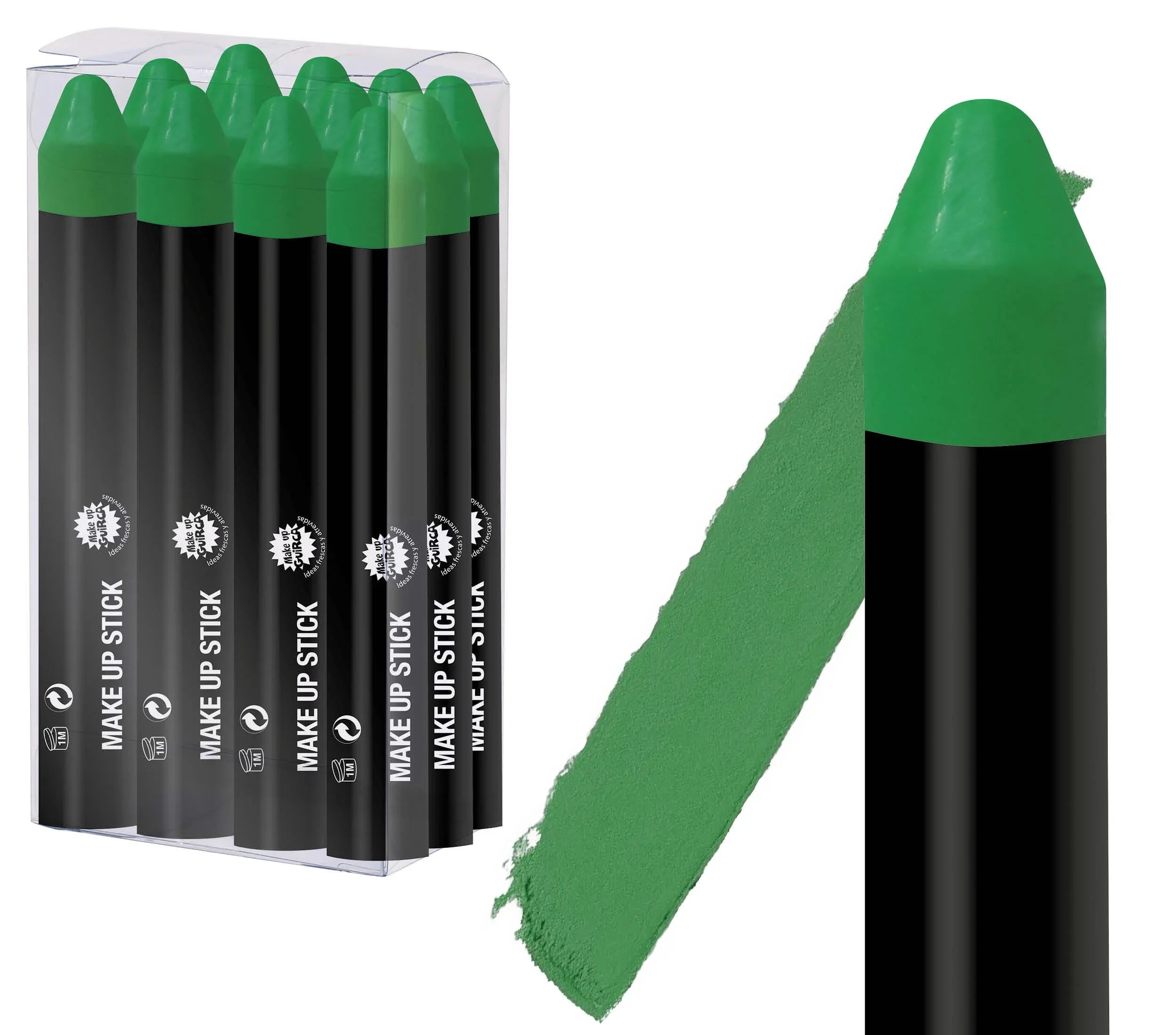 Pintura en Barra para Maquillaje en Colores Maquillajes y Pinturas Guirca Verde Oscuro