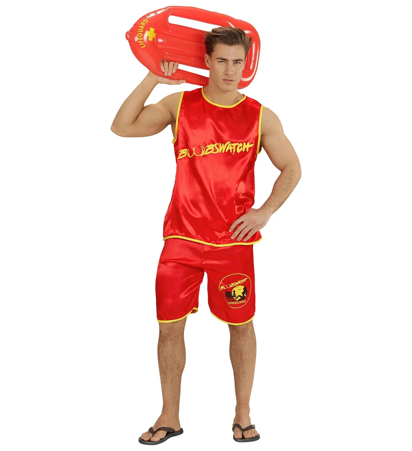 Disfraz de Vigilante de Pechotes para Hombre Vigilantes de la Playa Widmann