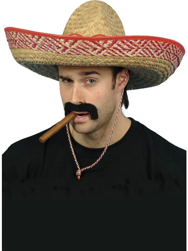 Sombrero de Paja de Mejicano para Adulto Complementos Mexicanos Smiffys