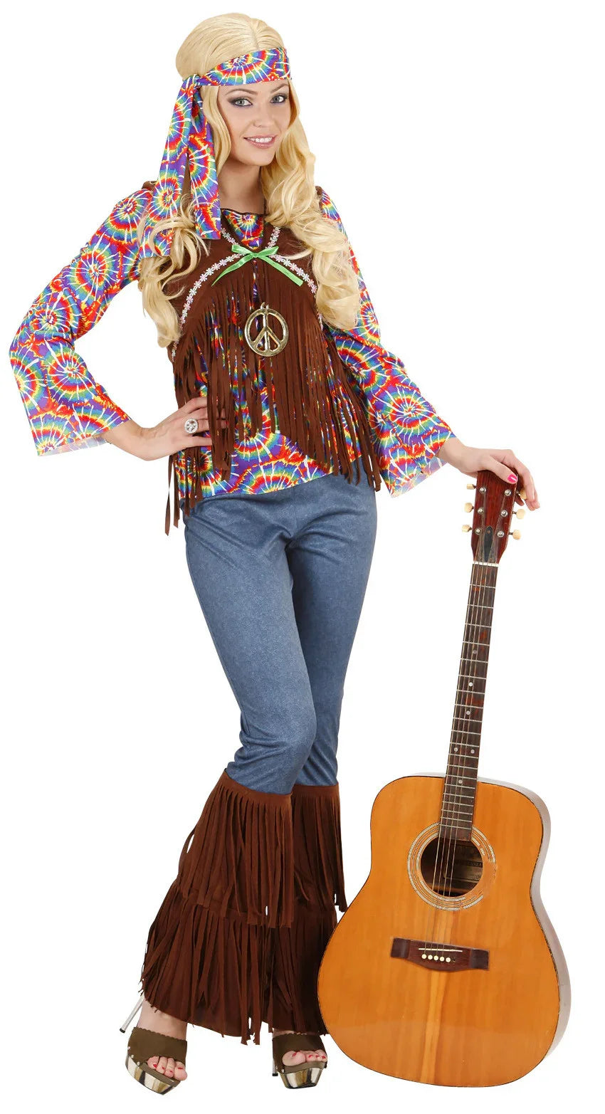 Disfraz de Hippie Psicodelico para Mujer Hippies Widmann