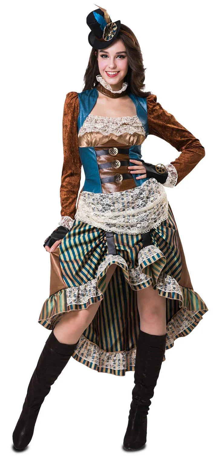 Disfraz de Chica Steampunk para Mujer Steampunk Viving