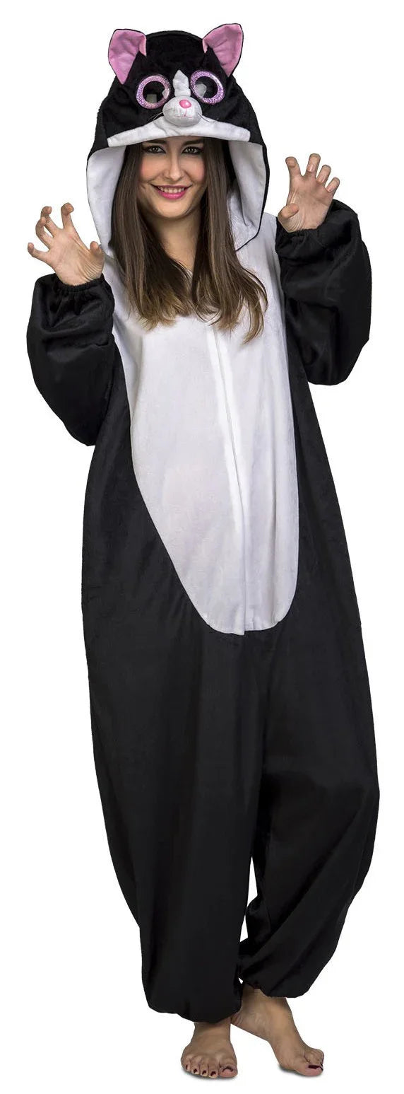 Disfraz de Gato Negro Ojazos para Adulto Gato Viving