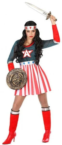 Disfraz de Capitana Estrella para Mujer Capitán América Atosa