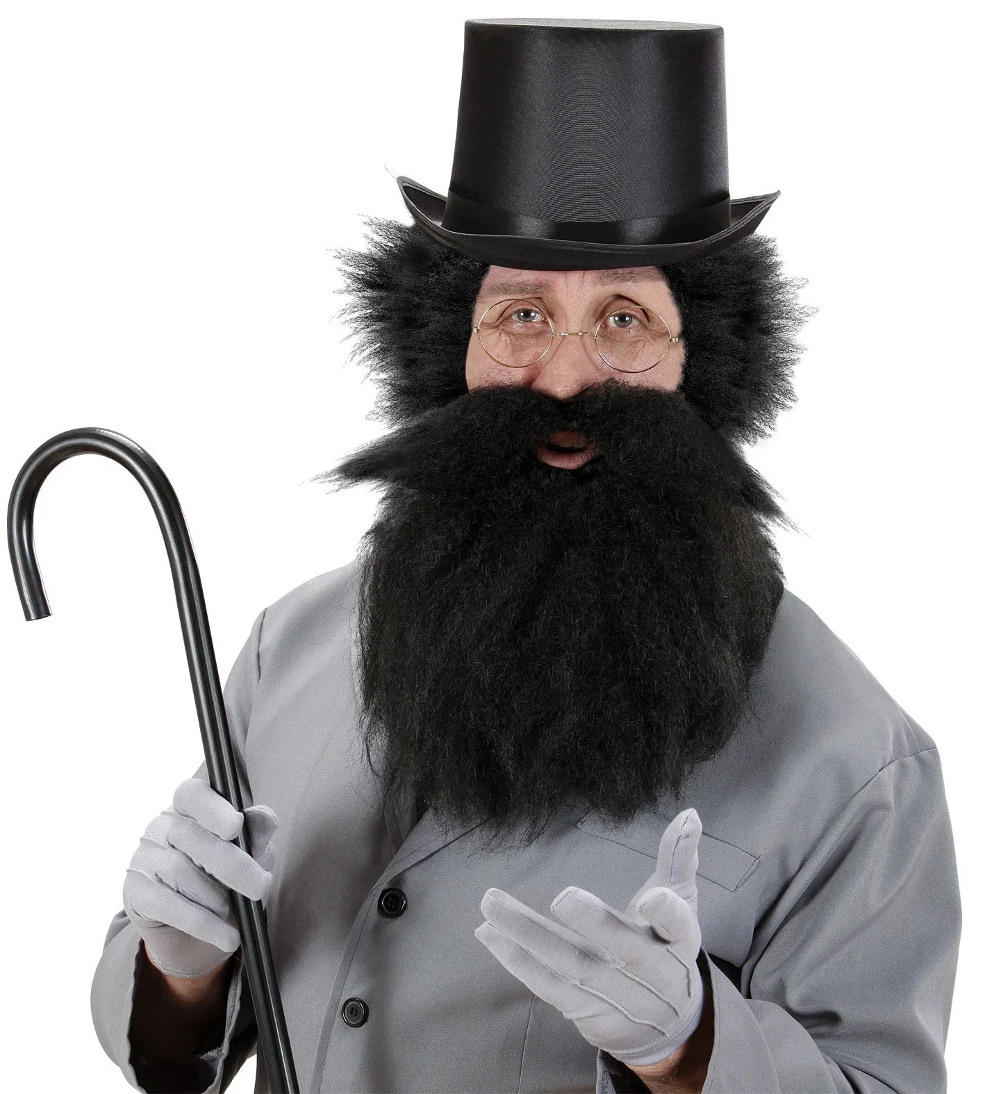 Barba de Cavernícola Morena con Bigote Complementos Trogloditas y Cavernícolas Widmann