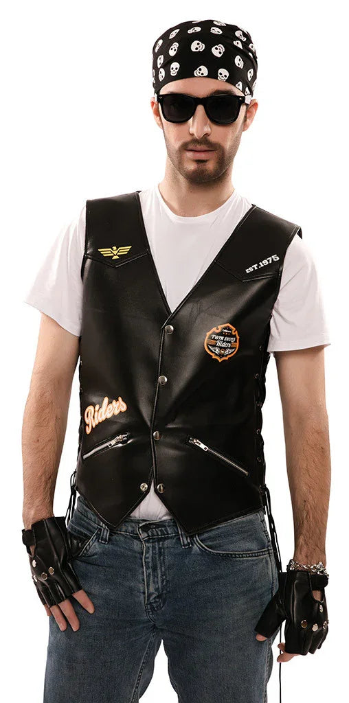 Kit de Disfraz de Motero para Adulto Complementos Rockeros y Moteros EuroCarnavales
