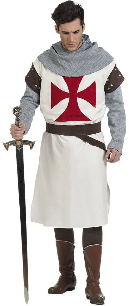 Disfraz de Caballero Templario Premium para Hombre Caballeros y Cruzados Medievales Limit Sport