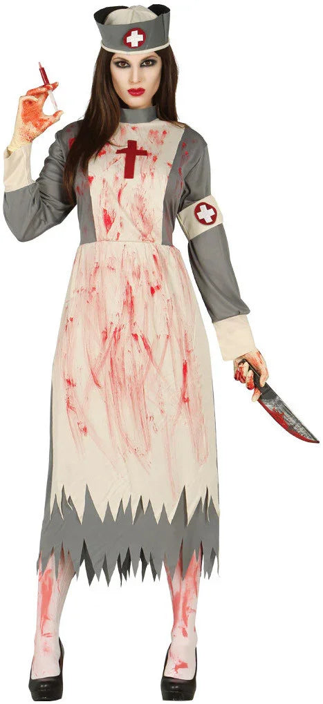Disfraz de Enfermera Zombie para Mujer Enfermera y Médico Guirca