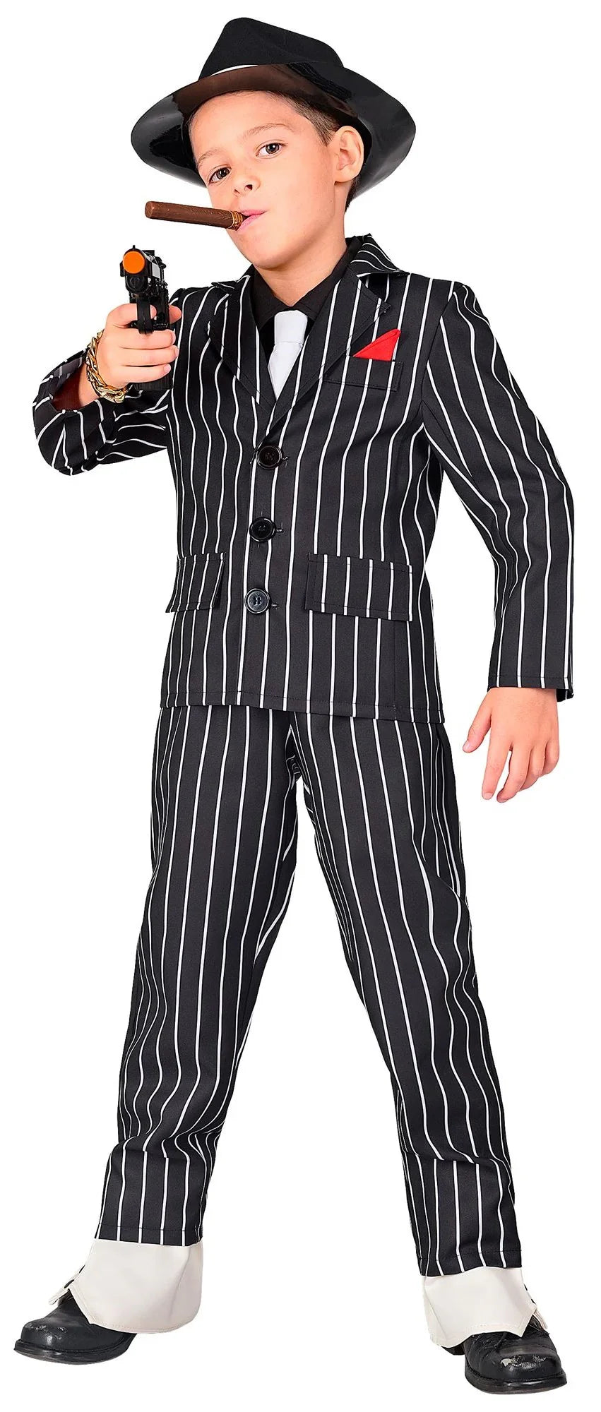 Disfraz de Gangster Negro para Niño Gánster y Mafioso Widmann