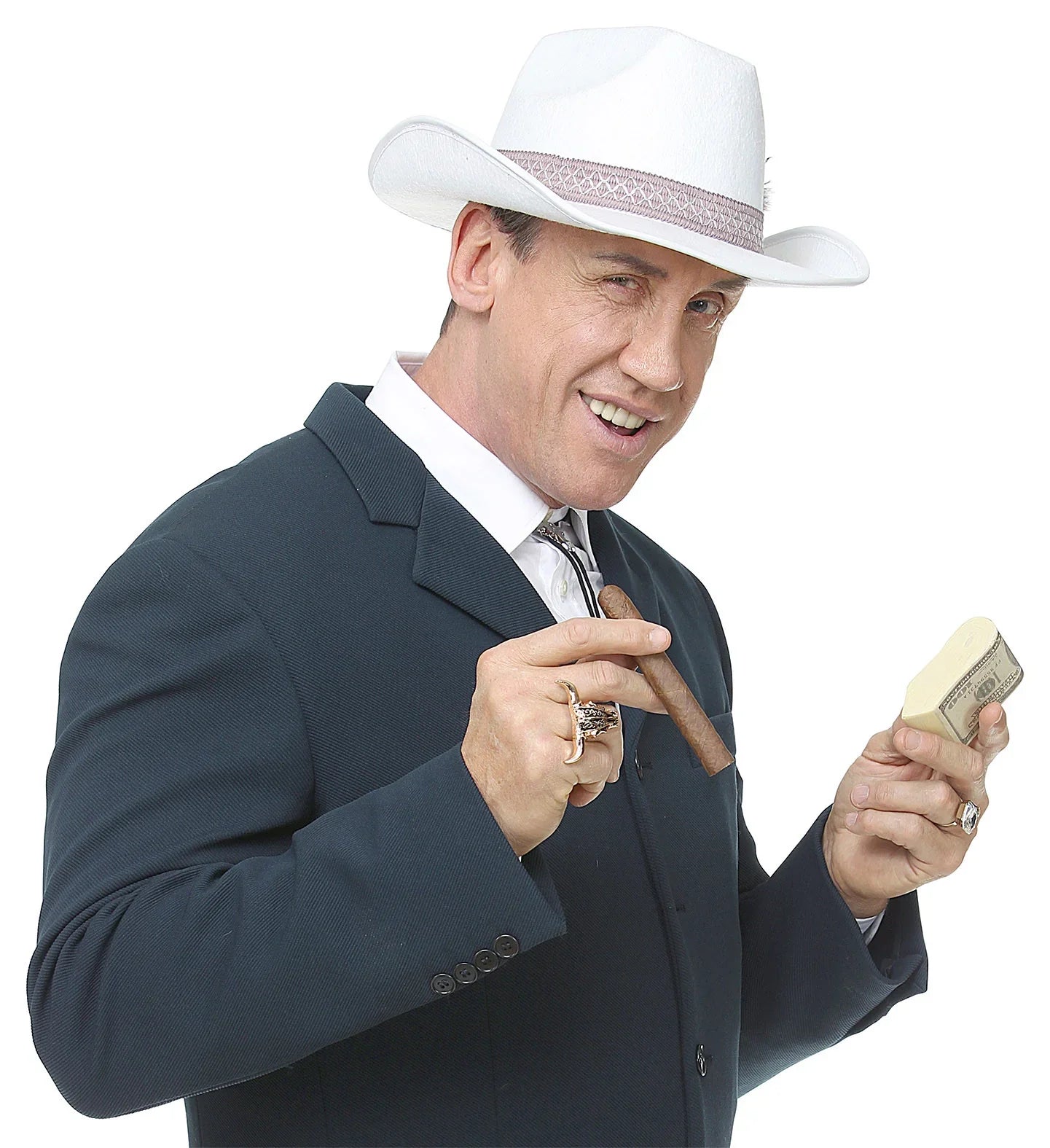 Anillo de Calavera de Búfalo Dorado Joyas y Bisutería Widmann