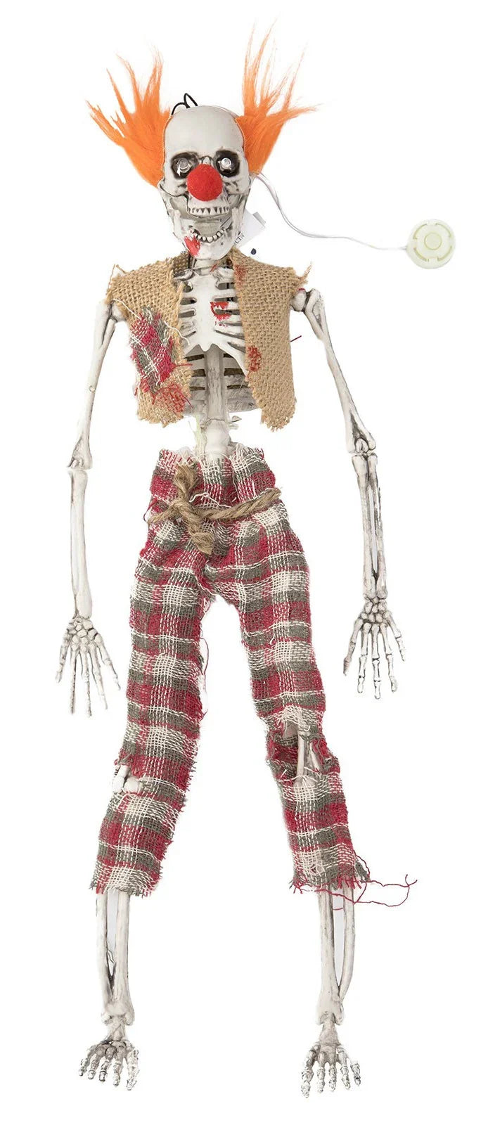 Esqueleto de Payaso con Luz para Decoración Decoración Halloween Viving