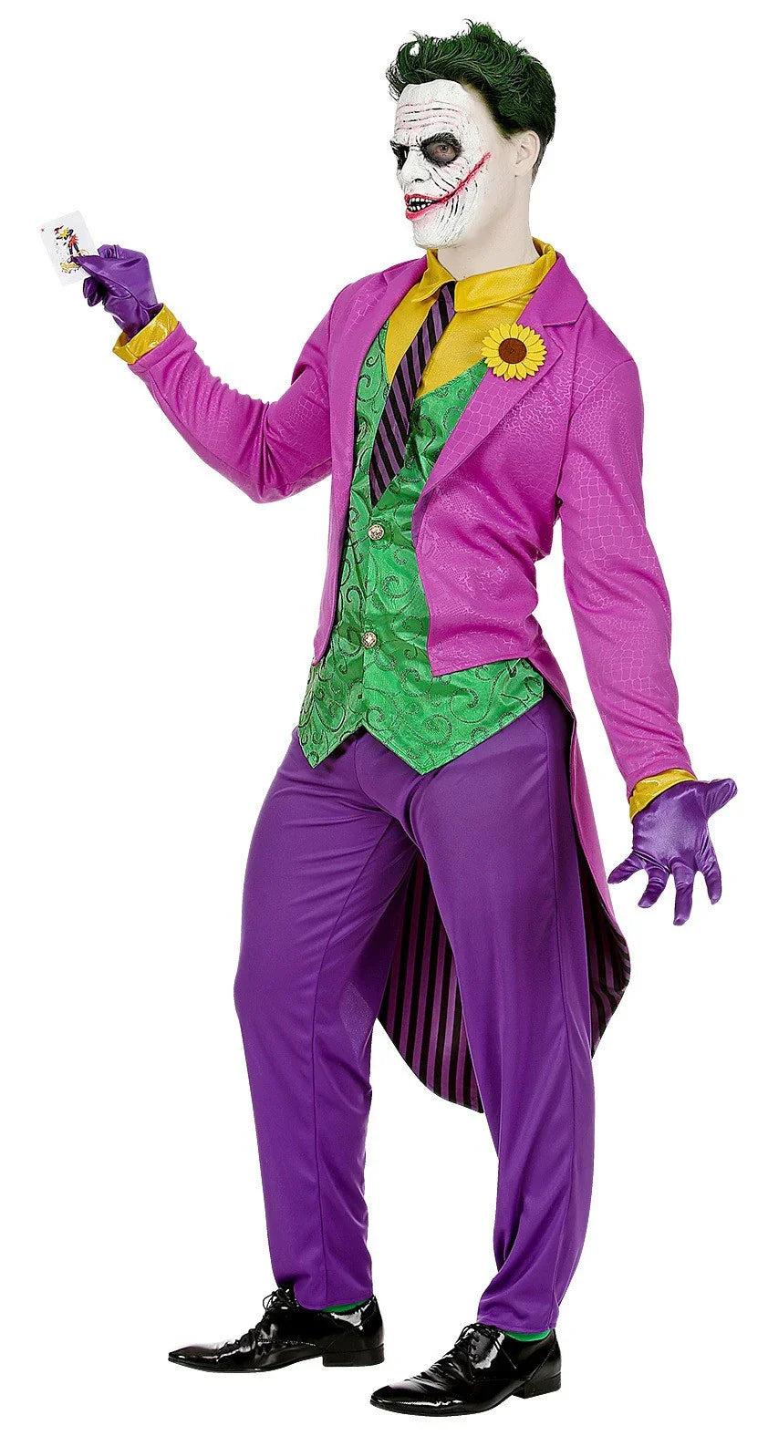 Disfraz de Joker Loco con Frac para Hombre Joker Widmann