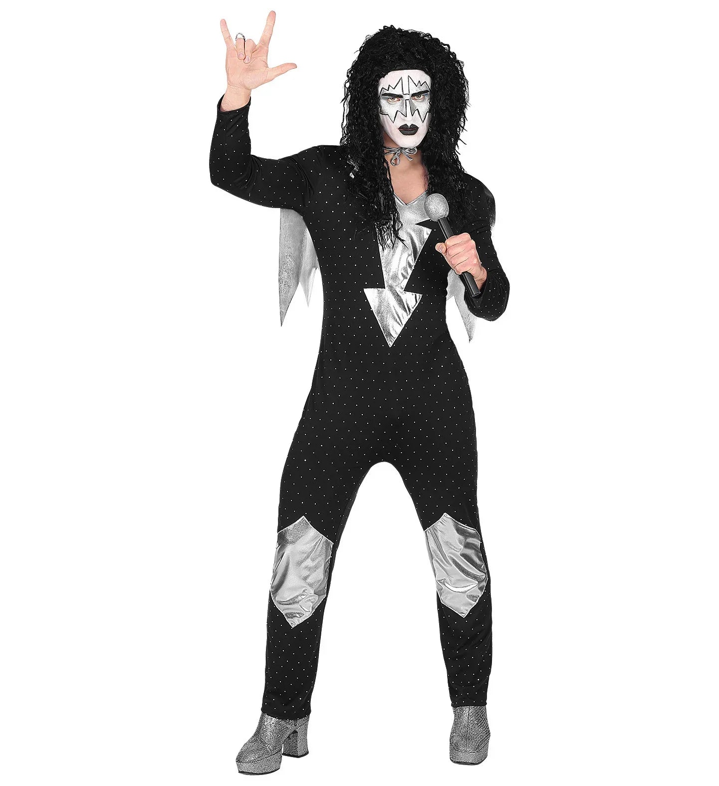 Disfraz de Estrella del Rock Kiss para Adulto Cantantes y Músicos Widmann