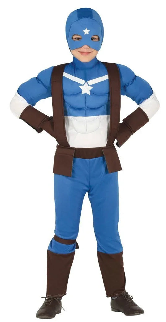 Disfraz de Capitán Estrella Infantil Capitán América Guirca