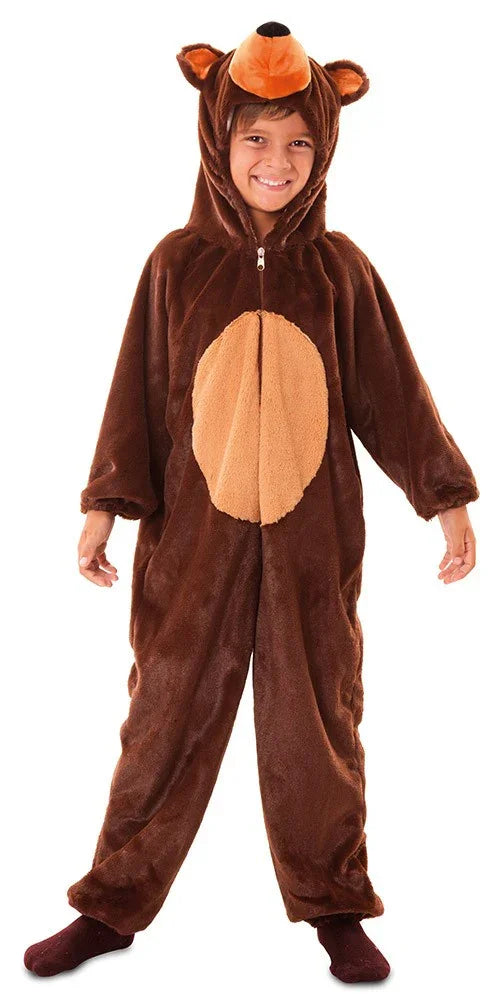 Disfraz de Oso Pardo de Peluche Infantil Oso Pardo, Panda y Polar EuroCarnavales