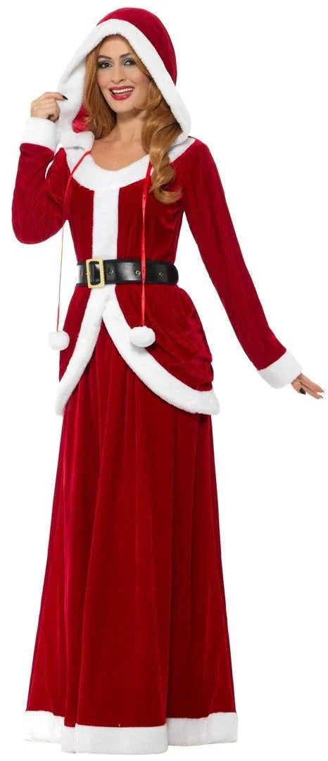 Disfraz de Mamá Noel Premium con Falda Larga Papa Noel y Mama Noel Smiffys