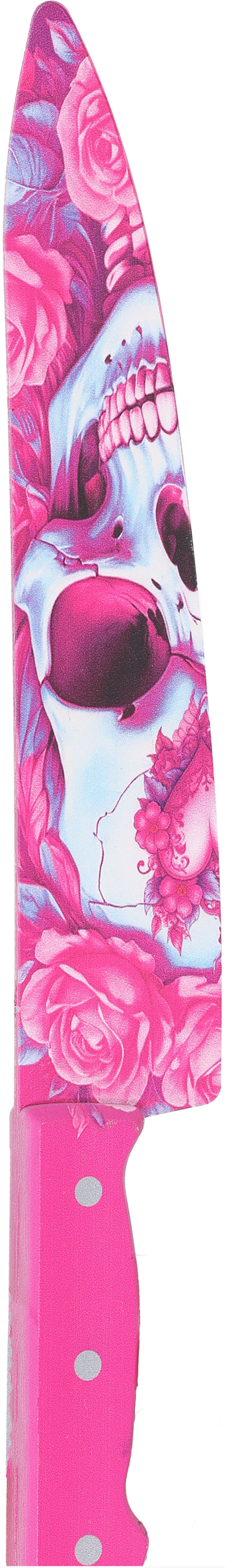 Canivete de Caveira Rosa de 37 cm
