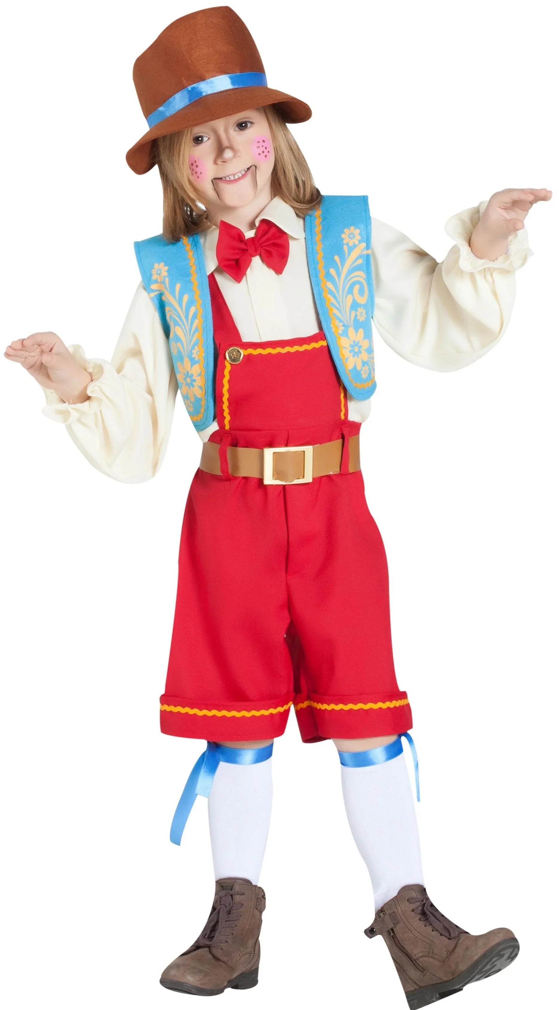 Disfraz de Pinocho Divertido Infantil Pinocho Kimokawaii