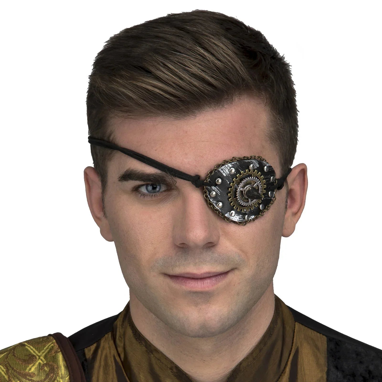 Parche Steampunk con Engranajes y Pincho Metálicos Steampunk Viving