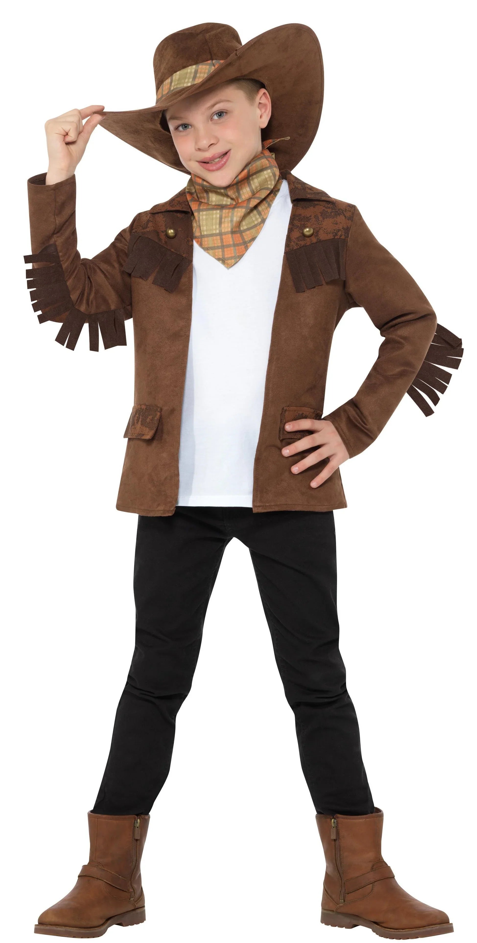 Disfraz de Vaquero con Chaqueta para Niño Vaquero Smiffys