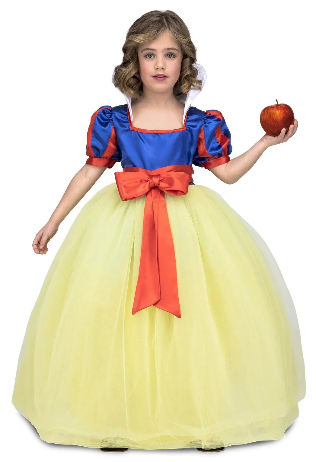 Disfraz de Blancanieves con Falda de Tul para Niña Blancanieves Viving