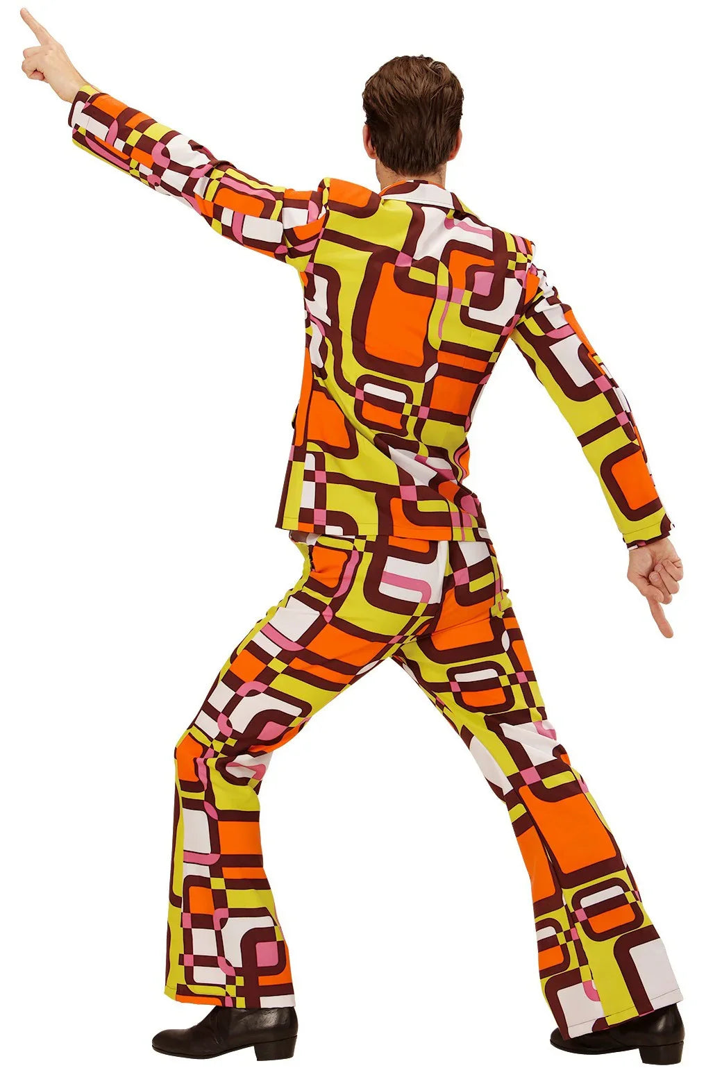 Traje Disco Años 70 Multicolor para Hombre Disco Widmann