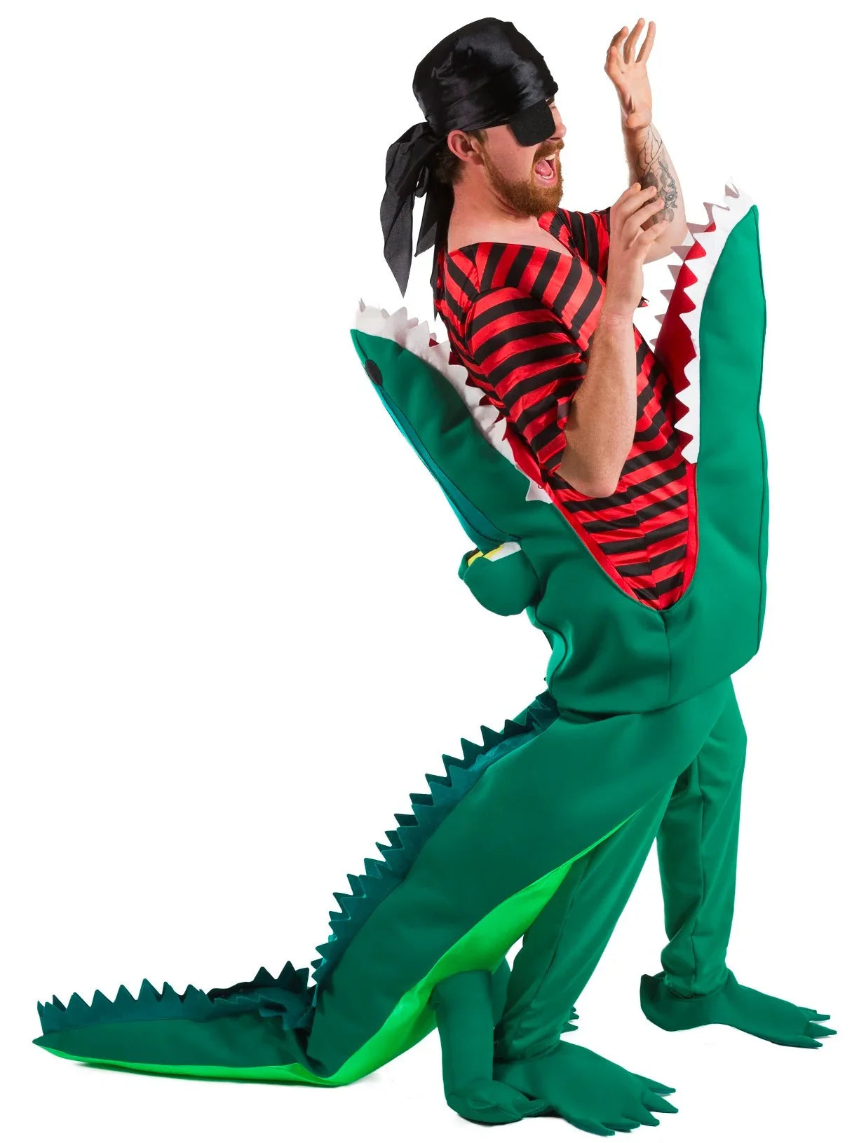 Disfraz de Cocodrilo Devorando Pirata para Adulto Cocodrilo Nines