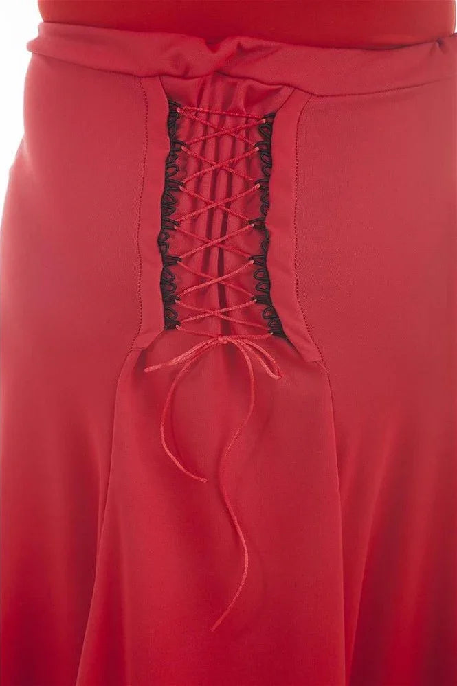 Falda Flamenca Roja para Mujer Sevillanas Fashion Manufacturer