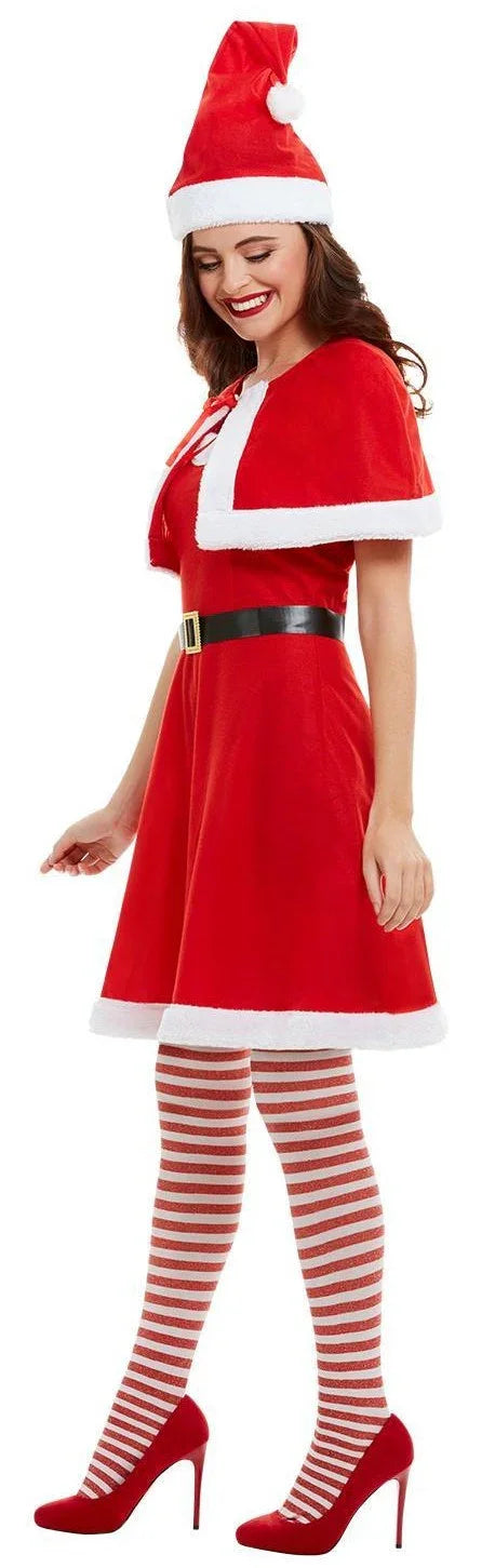 Disfraz de Mamá Noel con Vestido y Capa para Mujer Papa Noel y Mama Noel Smiffys