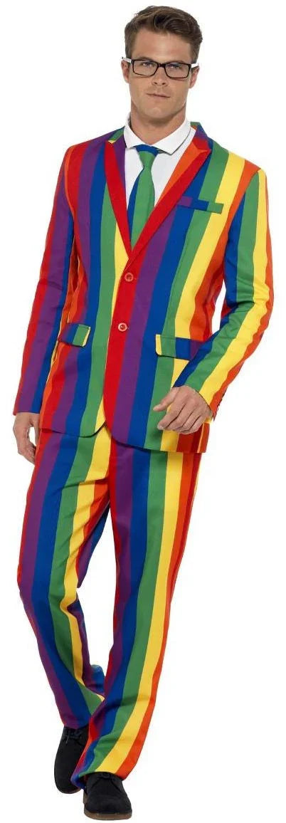 Traje de Rayas Multicolor para Hombre Trajes Originales Smiffys