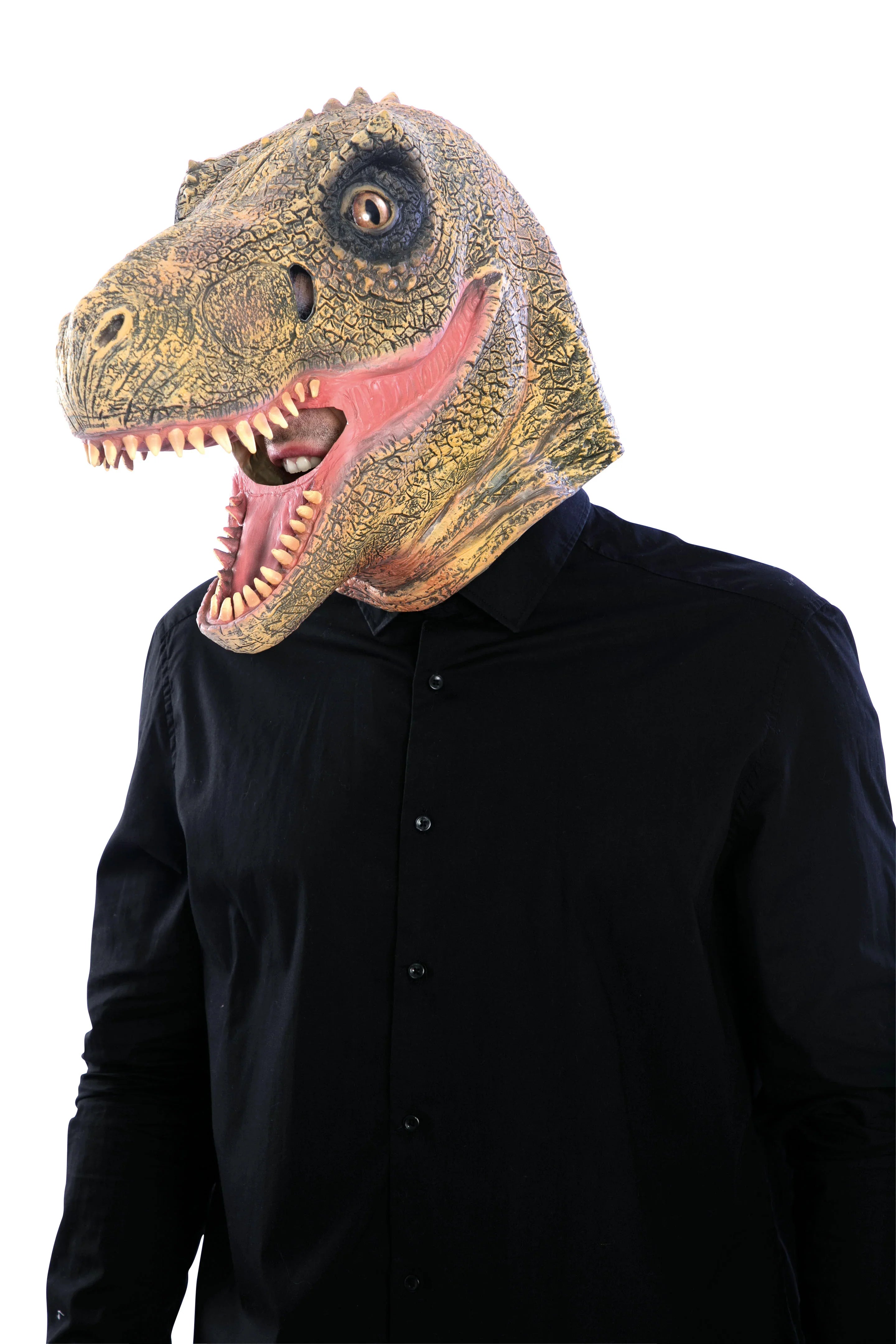 Máscara de Velociraptor con Mandíbula Móvil Dragón y Dinosaurio EuroCarnavales