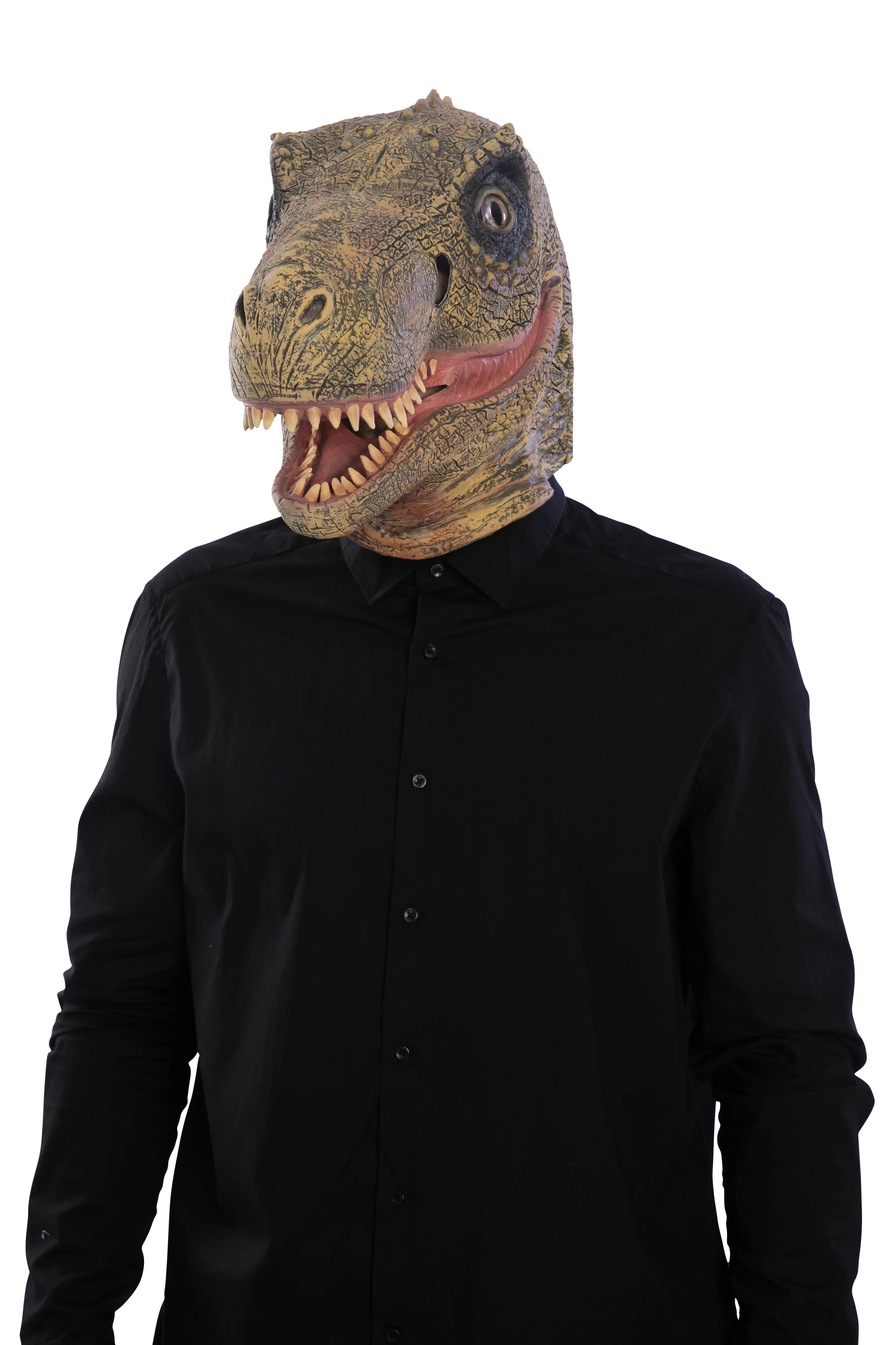 Máscara de Velociraptor con Mandíbula Móvil Dragón y Dinosaurio EuroCarnavales