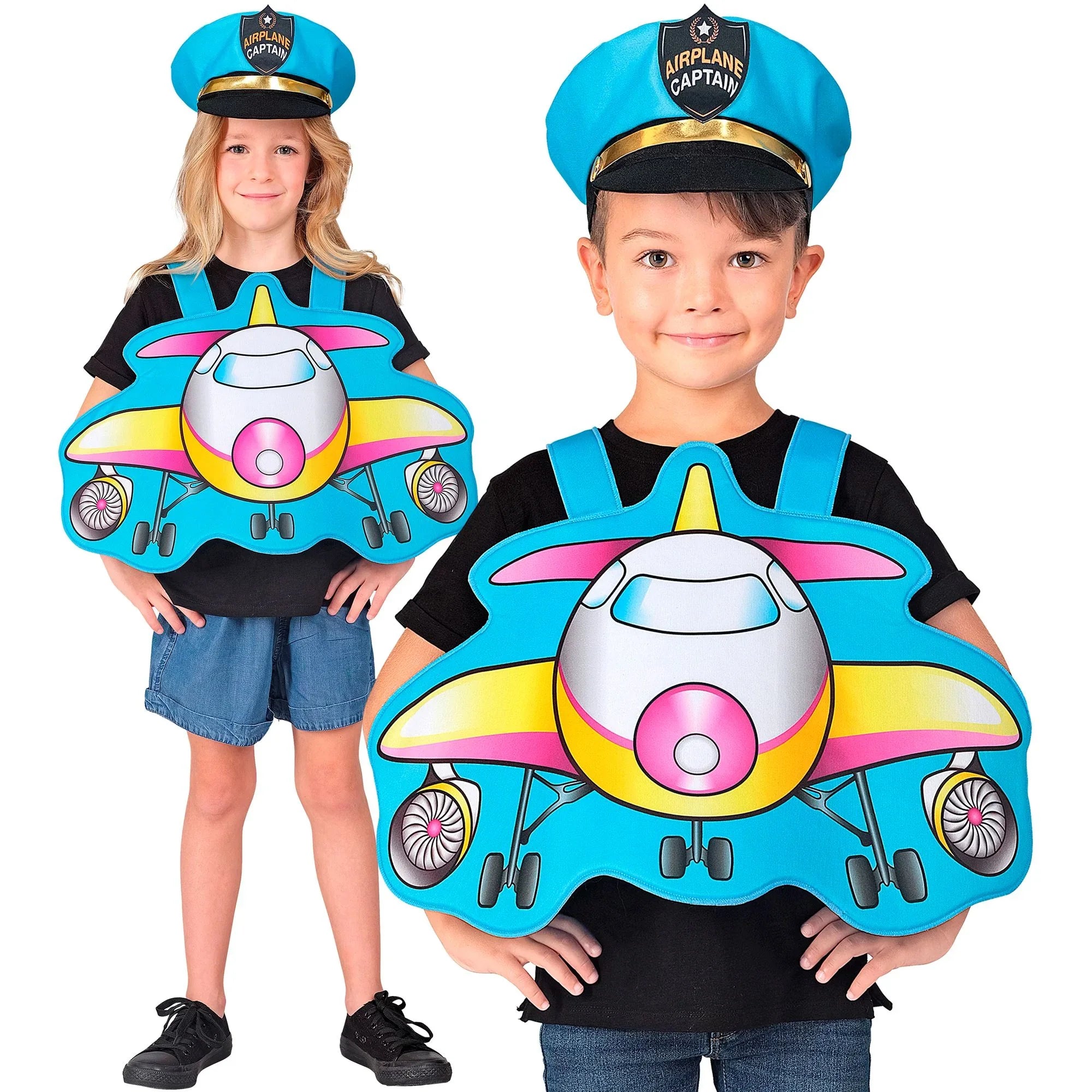 Disfraz de Piloto con Avión Comercial Infantil Pilotos y Aviadores Widmann